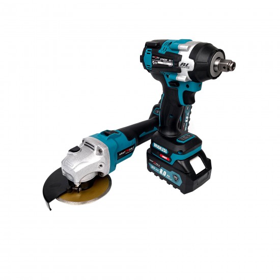 Trusa KraftWorld Polizor Unghiular / Flex + Masina de Impact, 2